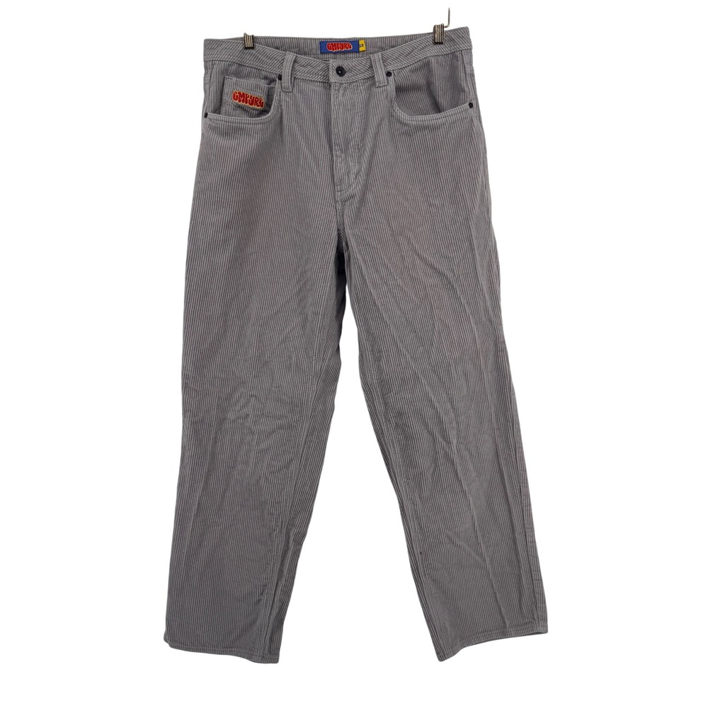 Empyre Mens Corduroy Skate Pants Relaxed Fit Leg Size 34x30 Wide Leg Grunge Y2K